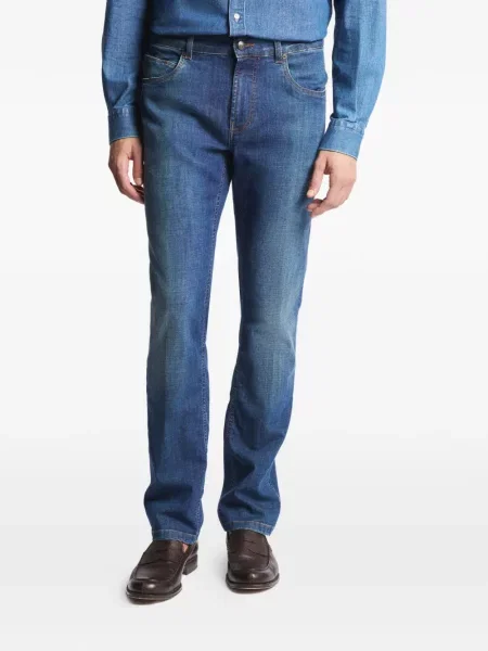 Pantaloni Fay cu 5 buzunare albastru