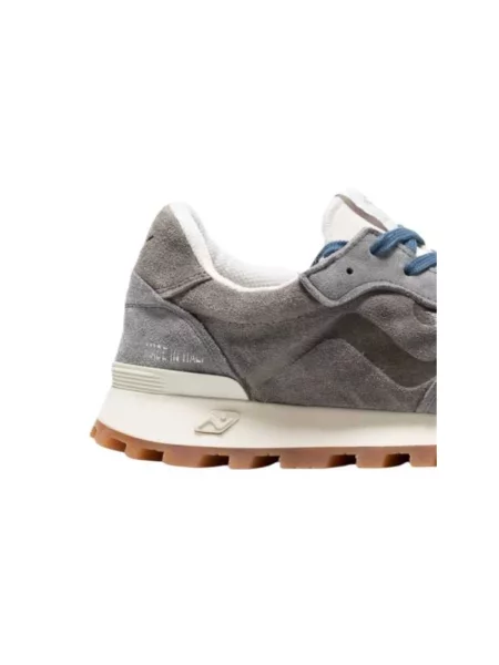 Sneakersy No Map Society skórzane szare