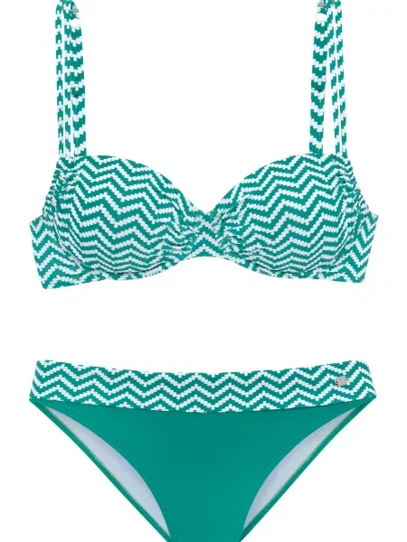 JETTE Bikini siva bela