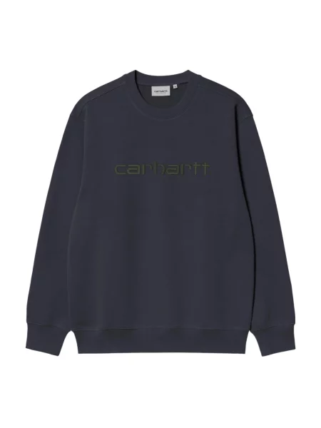 Bluza Carhartt Wip z logo niebieska