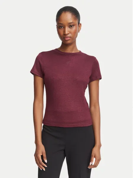 Guess T-Shirt Μπορντό