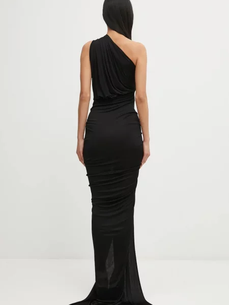 Rick Owens Lilies rochie Avra Gown maxi mulată negru