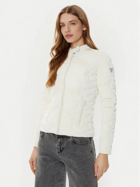 Geacă cu puf Guess alb