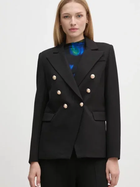 Gaudi sacou cu doua randuri de neted negru