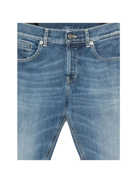 Skinny jeansy skinny Dondup niebieskie