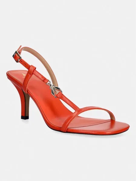 Patrizia Pepe sandale de piele portocaliu