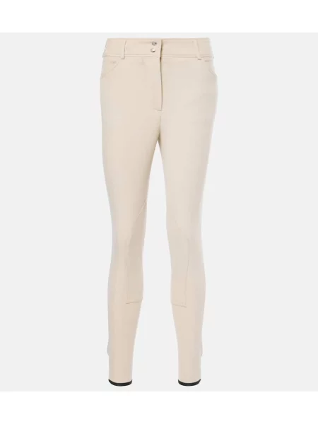 Hlače Loro Piana keper bela