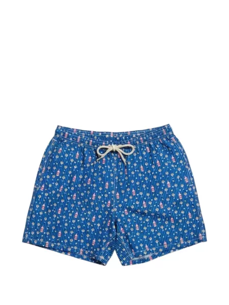 Slip de baie Mc2 Saint Barth cu imagine albastru