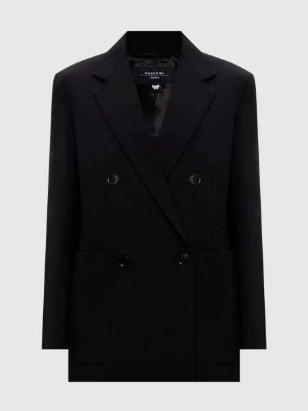 Двобортний жакет WKDVELOCE Max Mara Weekend чорний