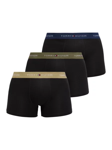 Tommy Hilfiger Underwear Boksarice modra / kaki / oliva črna