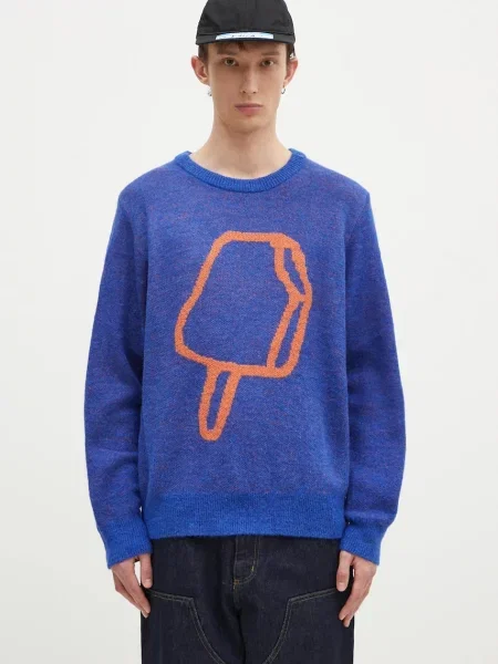 Icecream Pulover s dodatkom vune Popsicle Crewneck plava
