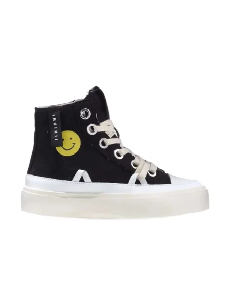 Sneakersy Inuikii z przetarciami w serca czarne