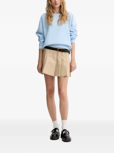 Pantaloni scurți din denim Levi's® din dantelă zdrențuiți cu talie înaltă albastru