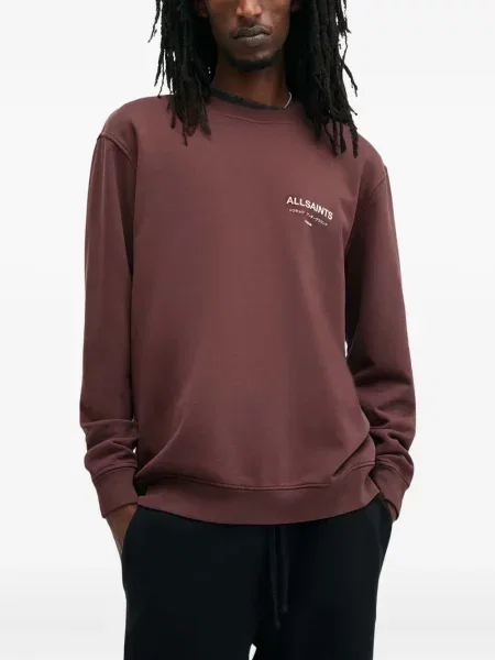 Hanorac Allsaints cu imagine maro
