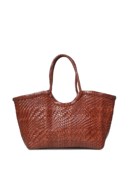 Geantă shopper Dragon Diffusion din piele maro