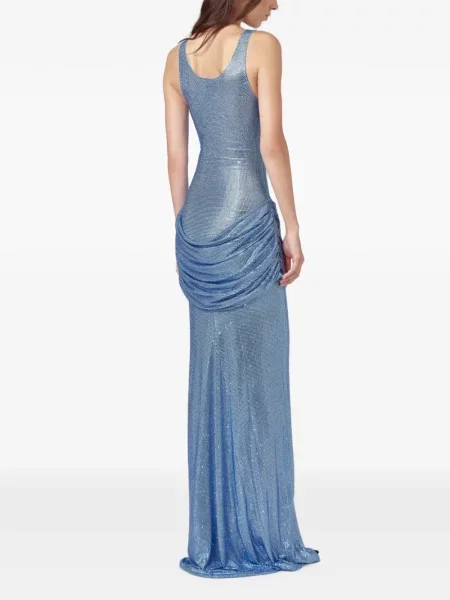 Rochie maxi Giuseppe Di Morabito drapată albastru