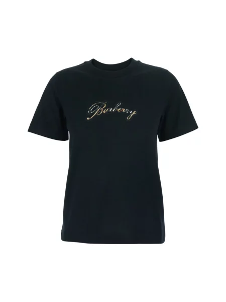 Koszulka Burberry z logo czarna