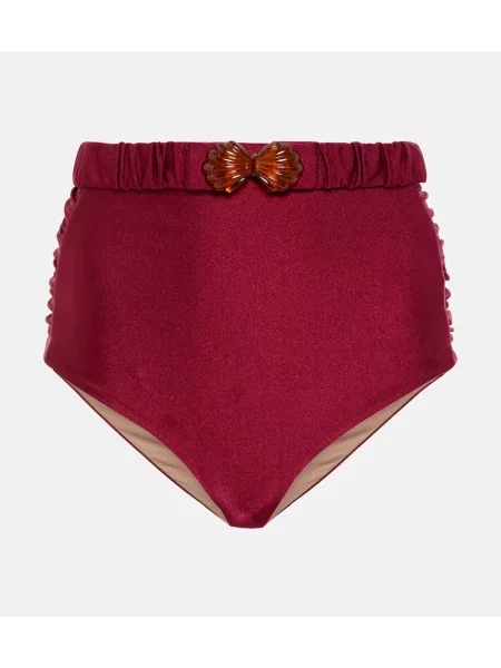 Bikini Johanna Ortiz z wysoką talią różowy