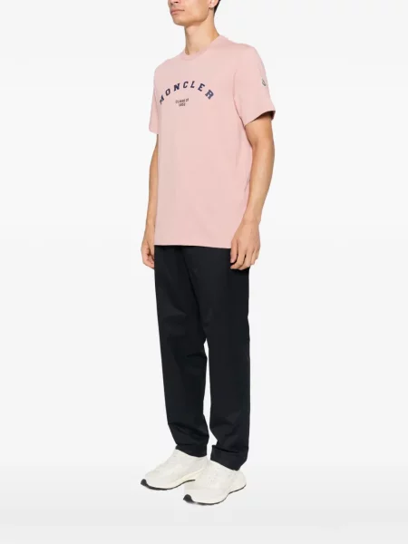 Tricou Moncler cu imagine roz