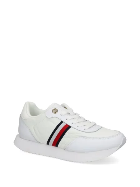 Sneakerși Tommy Hilfiger cu dungi alb