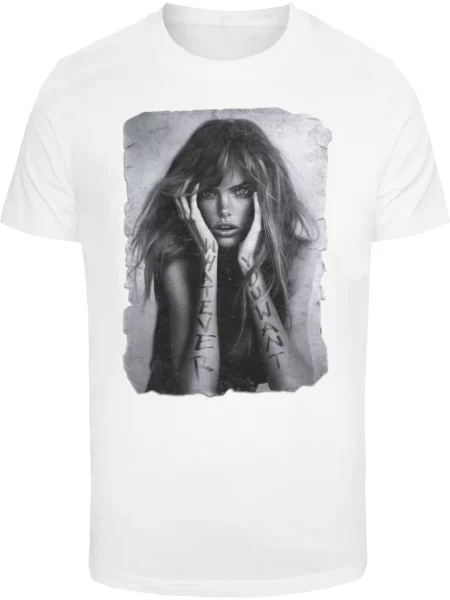 Mister Tee Tricou Whatever You Want gri / negru alb