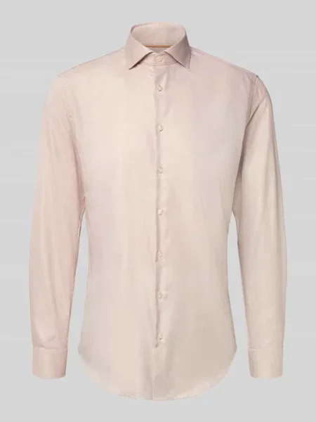Koszula biznesowa o kroju slim fit z bawełny z kołnierzykiem typu cutaway Jake*s