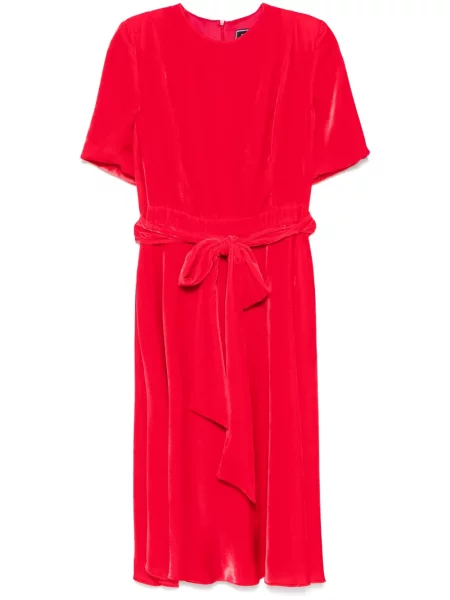 Rochie midi Styland de catifea până la genunchi de costum roșu