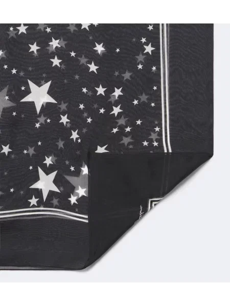 Fular Dolce&gabbana de mătase cu imagine negru