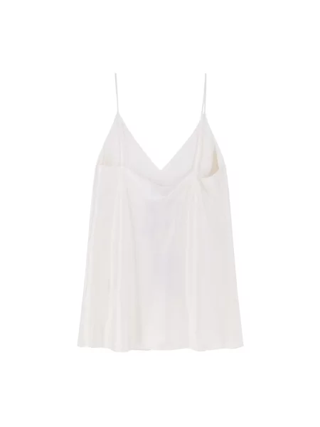 Top Max Mara bez rękawów biały