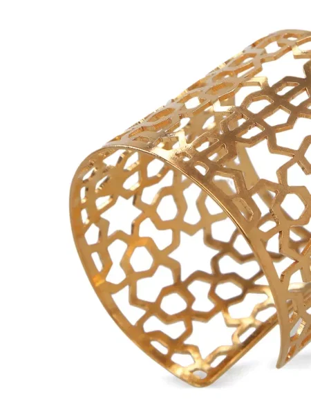 Brăţară Pippa Small cu imprimeu geometric auriu