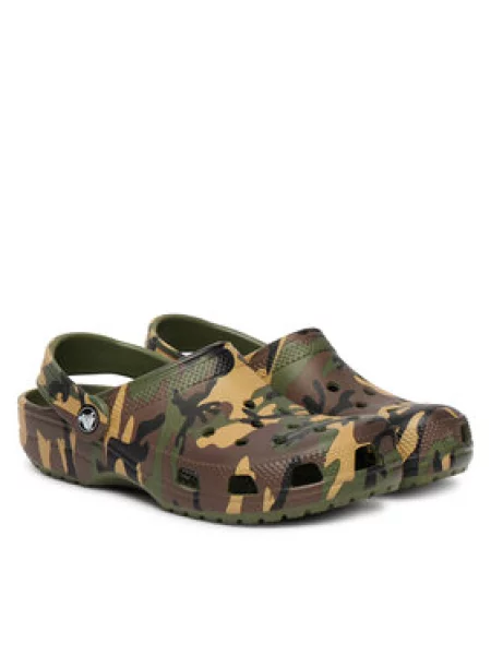 Dětské pantofle Crocs zelené