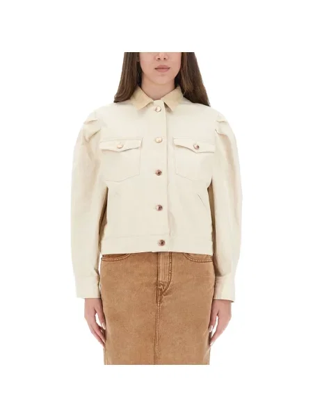 Kurtka jeansowa Isabel Marant różowa
