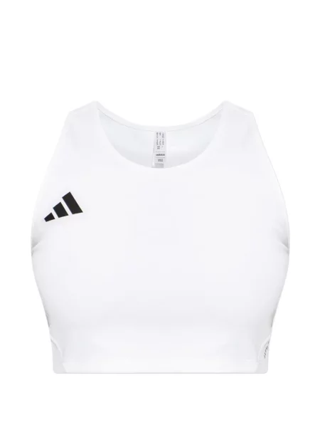 Ριγέ τένις μπλούζα Adidas με αυτόγραφο μαύρο