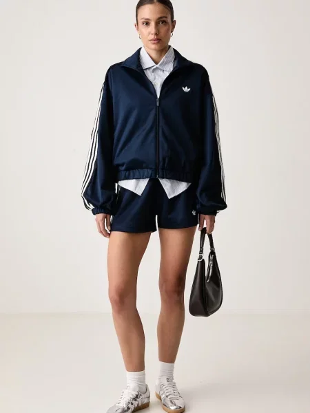 Adidas Originals trenirka kratke hlače z bombažem Lace Injection modra