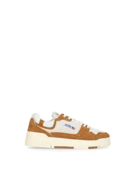 Sneakersy Autry brązowe