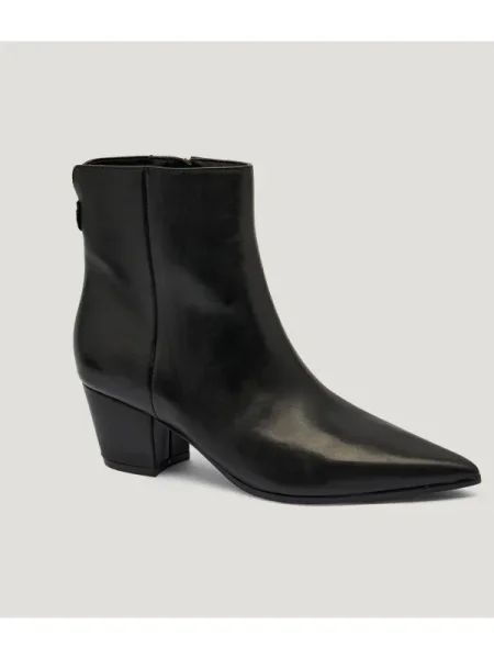 Guess cizme de piele HALISA negru