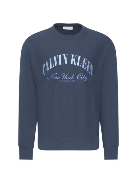 Pulover Calvin Klein cu imagine albastru