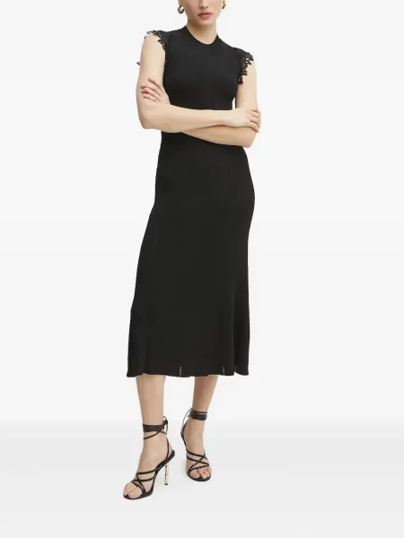Rochie midi Ermanno Scervino tricotate până la genunchi de costum negru