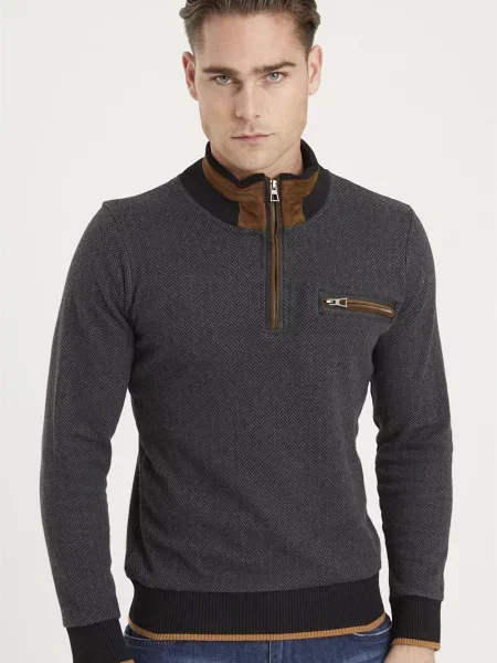 Суичър с цип Dewberry черно