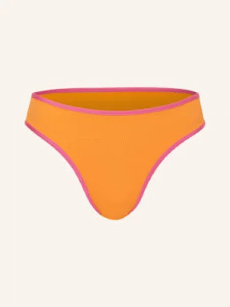 Seafolly Dół Od Bikini Z Wysokim Stanem Beach Bound orange pomarańczowy