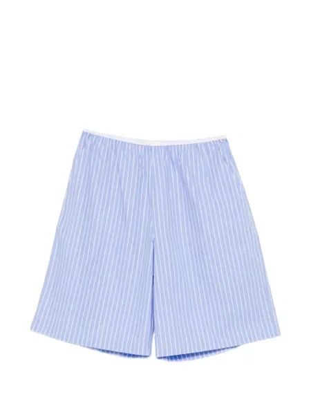 Pantaloni scurți The Frankie Shop cu dungi albastru