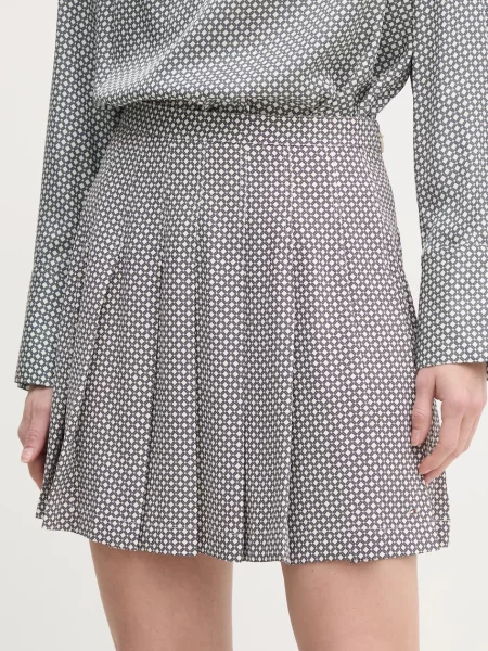 Tommy Hilfiger spódnica mini rozkloszowana szary
