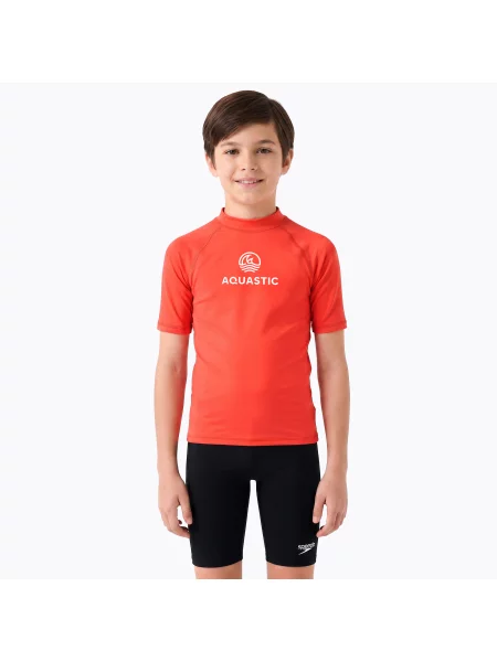 Gyerek póló AQUASTIC Rimos UV UPF orange. Méret: narancsszínű