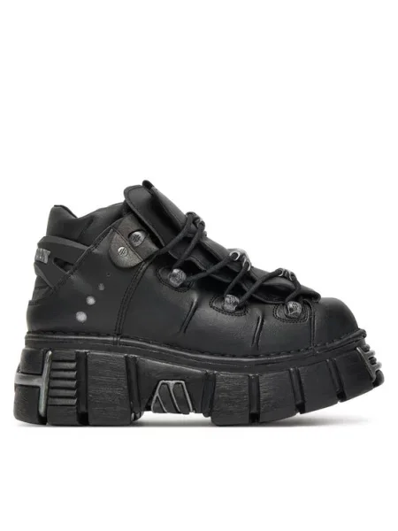New Rock Tenisice Negro Tower + Negro Acero crna