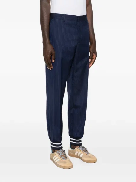Pantaloni Moschino cu dungi albastru