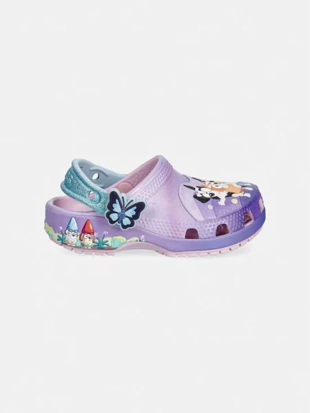 Crocs шльопанці дитячі CLASSIC BLUEY MULTI PINK CLOG T рожеві