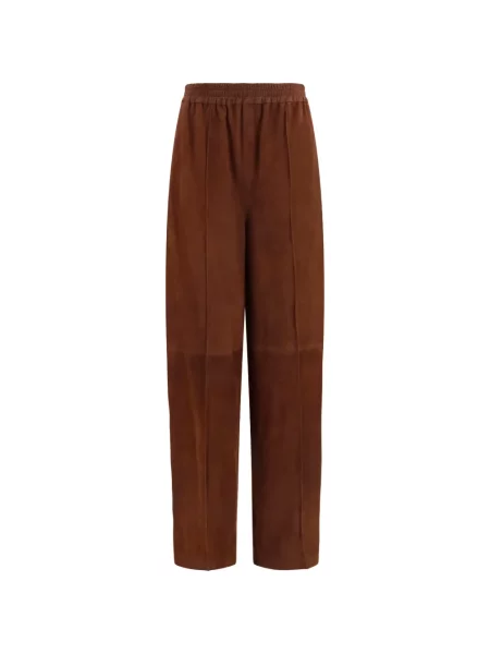 Pantaloni Fabiana Filippi din piele maro