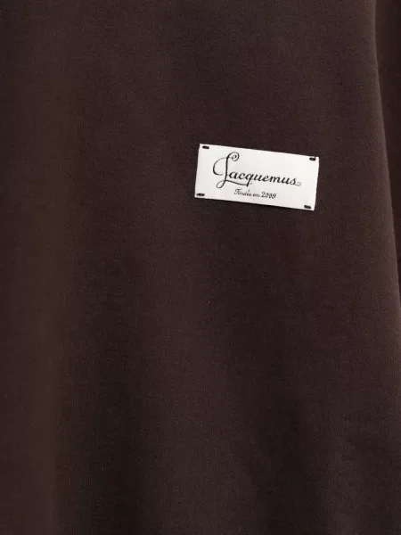 Hanorac Jacquemus cu autograf maro