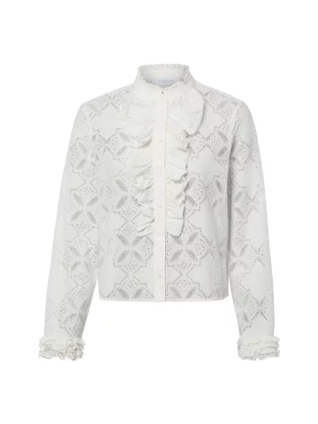 Rich & Royal bluzka z koronką Kobiety 34 biały