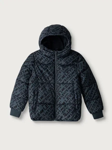 Levi's geacă petrecută pentru copii HEAVY WEIGHT PUFFER gri